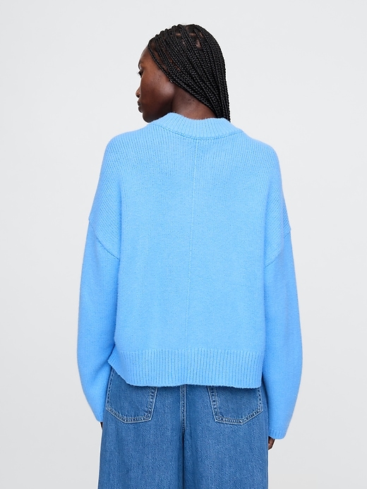 Image number 3 showing, CashSoft Oversized V-Neck Sweater