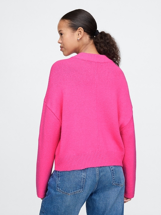 Image number 3 showing, CashSoft Oversized V-Neck Sweater