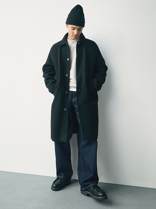 Image number 6 showing, Oversized Wool-Blend Topcoat