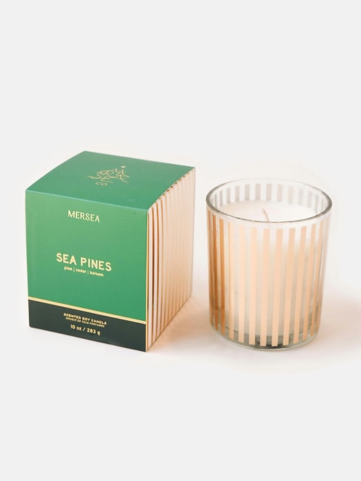 View large product image 1 of 1. Mersea Sea Pines Holiday Boxed Candle