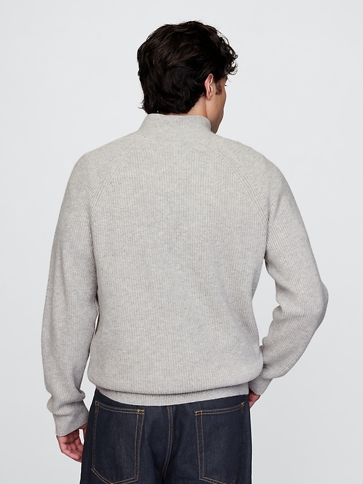 Image number 3 showing, CashSoft Textured Quarter-Zip Pullover