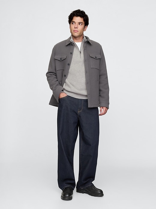 Image number 4 showing, CashSoft Textured Quarter-Zip Pullover