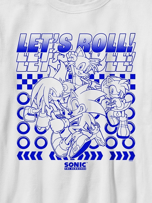 Image number 2 showing, Kids Sonic The Hedgehog Lets Roll Graphic T-Shirt