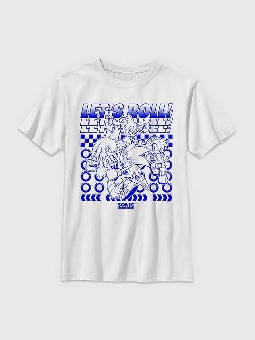 Image number 1 showing, Kids Sonic The Hedgehog Lets Roll Graphic T-Shirt