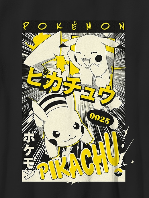 Image number 2 showing, Kids Pokemon Pikachu Manga Graphic T-Shirt