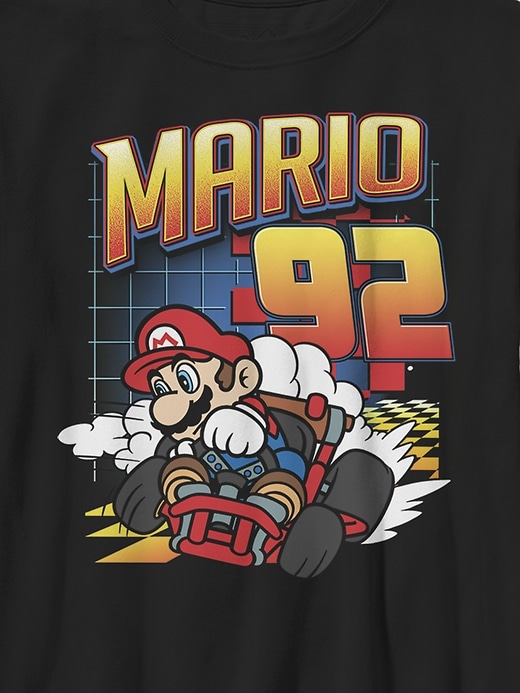 Image number 2 showing, Kids Nintendo Mario Kart Racing 92 Graphic T-Shirt