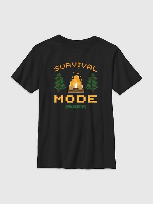 Image number 1 showing, Kids Minecraft Survival Mode Graphic T-Shirt