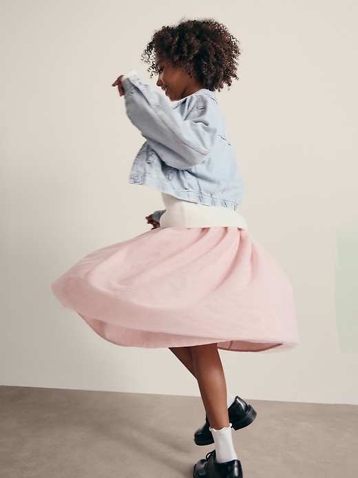 Image number 5 showing, Kids Tulle Midi Skirt