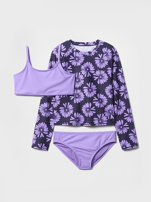 Image number 1 showing, Kids Rash Guard Swim Three-Piece