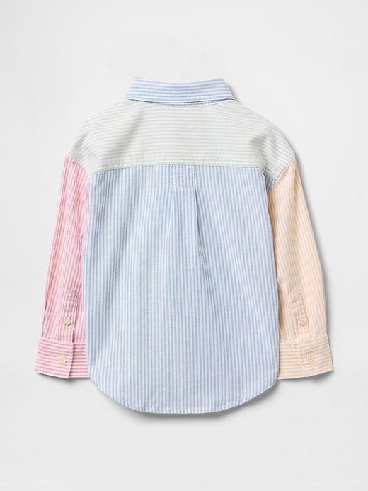 Image number 3 showing, Baby & Toddler Striped Oxford Big Shirt