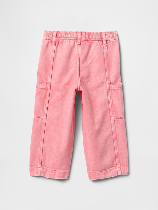 Image number 3 showing, Baby & Toddler UltraSoft Pull-On Cargo Jeans