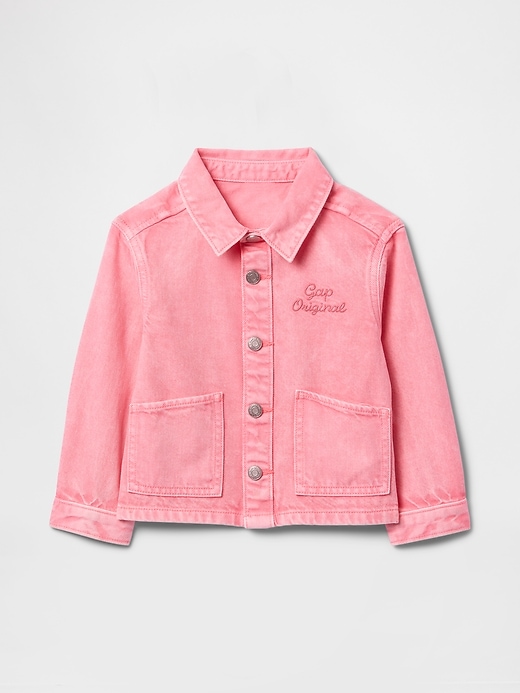 Image number 2 showing, Baby &amp; Toddler UltraSoft Denim Logo Chore Jacket