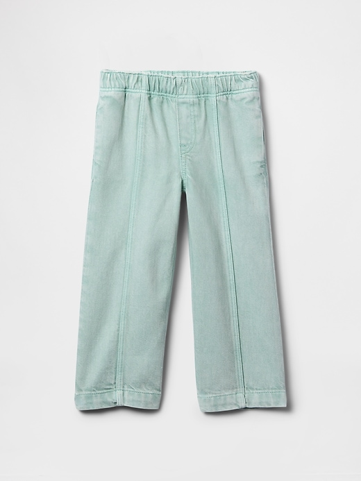 Image number 2 showing, Baby & Toddler UltraSoft Pull-On Seamed Baggy Jeans