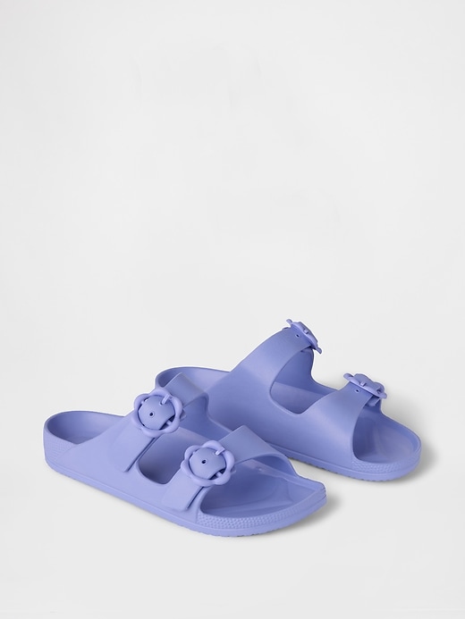 Image number 2 showing, Kids EVA Flower Buckle Sandals