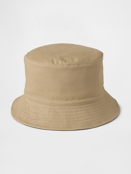 Image number 1 showing, Kids Organic Cotton Reversible Bucket Hat