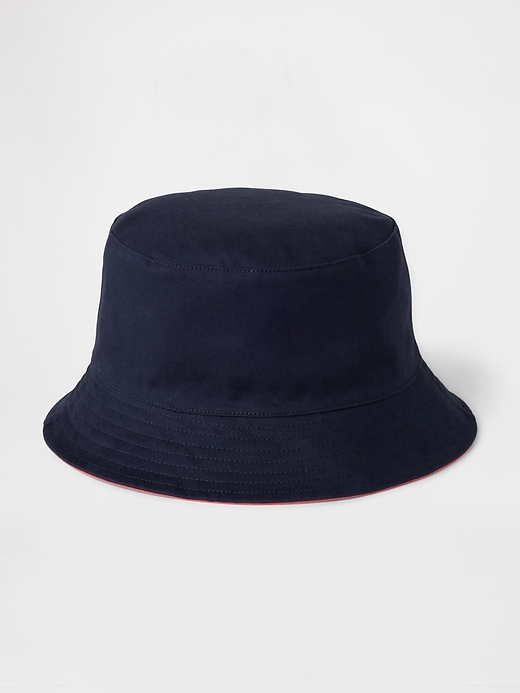 Image number 1 showing, Kids Organic Cotton Reversible Bucket Hat