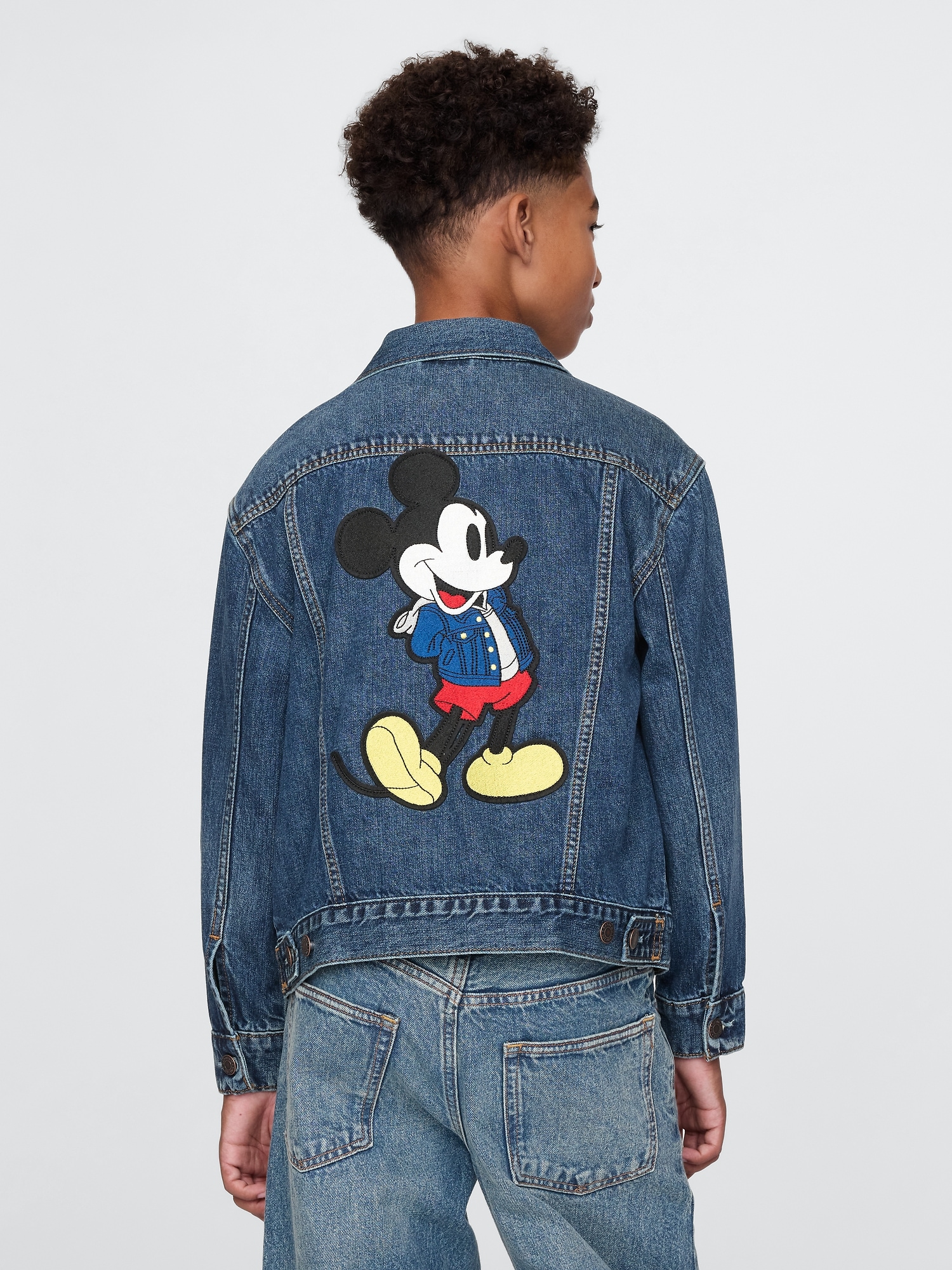 Gap × Disney Kids Mickey Mouse Denim Icon Jacket