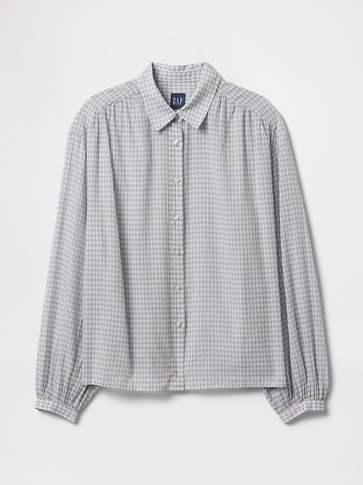 Image number 5 showing, Relaxed Button-Front Shirt