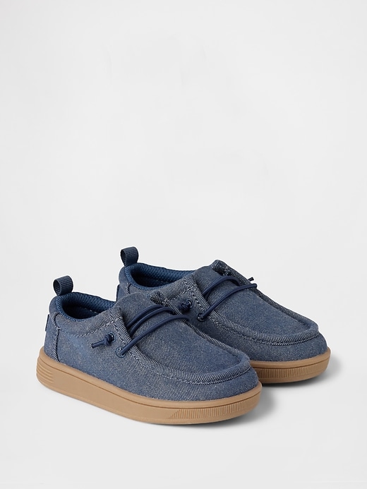 Image number 2 showing, Baby &amp; Toddler Chambray Moc Sneakers