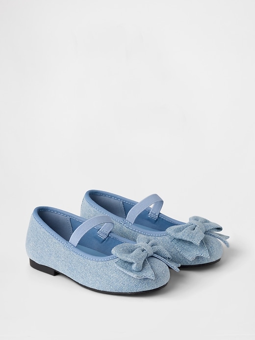 Image number 2 showing, Baby & Toddler Denim Ballet Flats