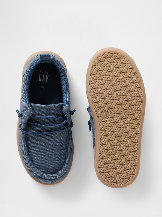 Image number 3 showing, Baby &amp; Toddler Chambray Moc Sneakers