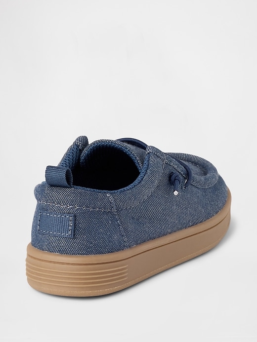 Image number 4 showing, Baby &amp; Toddler Chambray Moc Sneakers