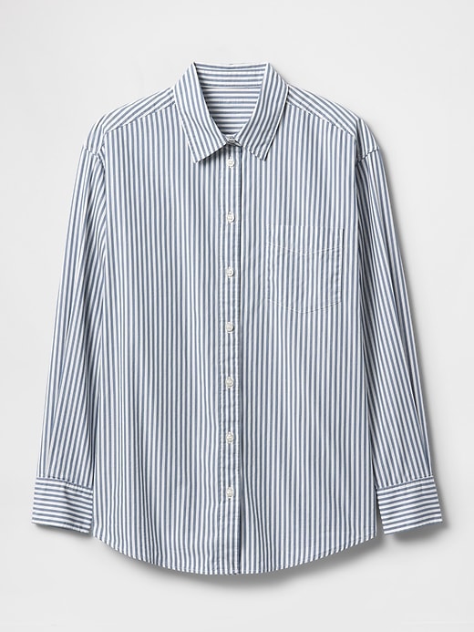 Image number 5 showing, Organic Cotton Poplin Big Shirt