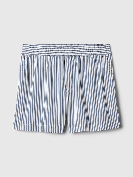 Image number 7 showing, Organic Cotton Striped Poplin Shorts