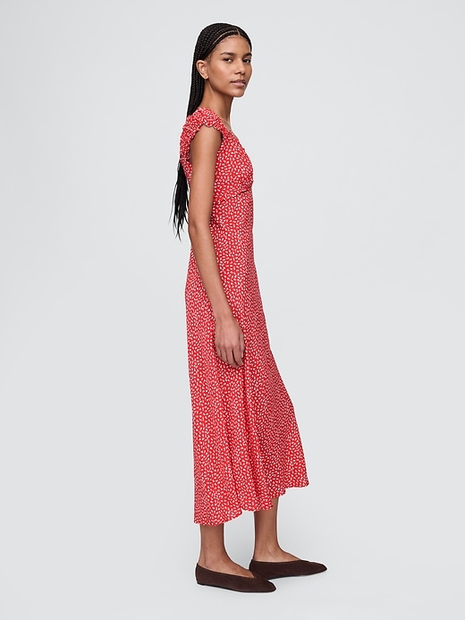 Image number 3 showing, Sweetheart Crepe Maxi Dress