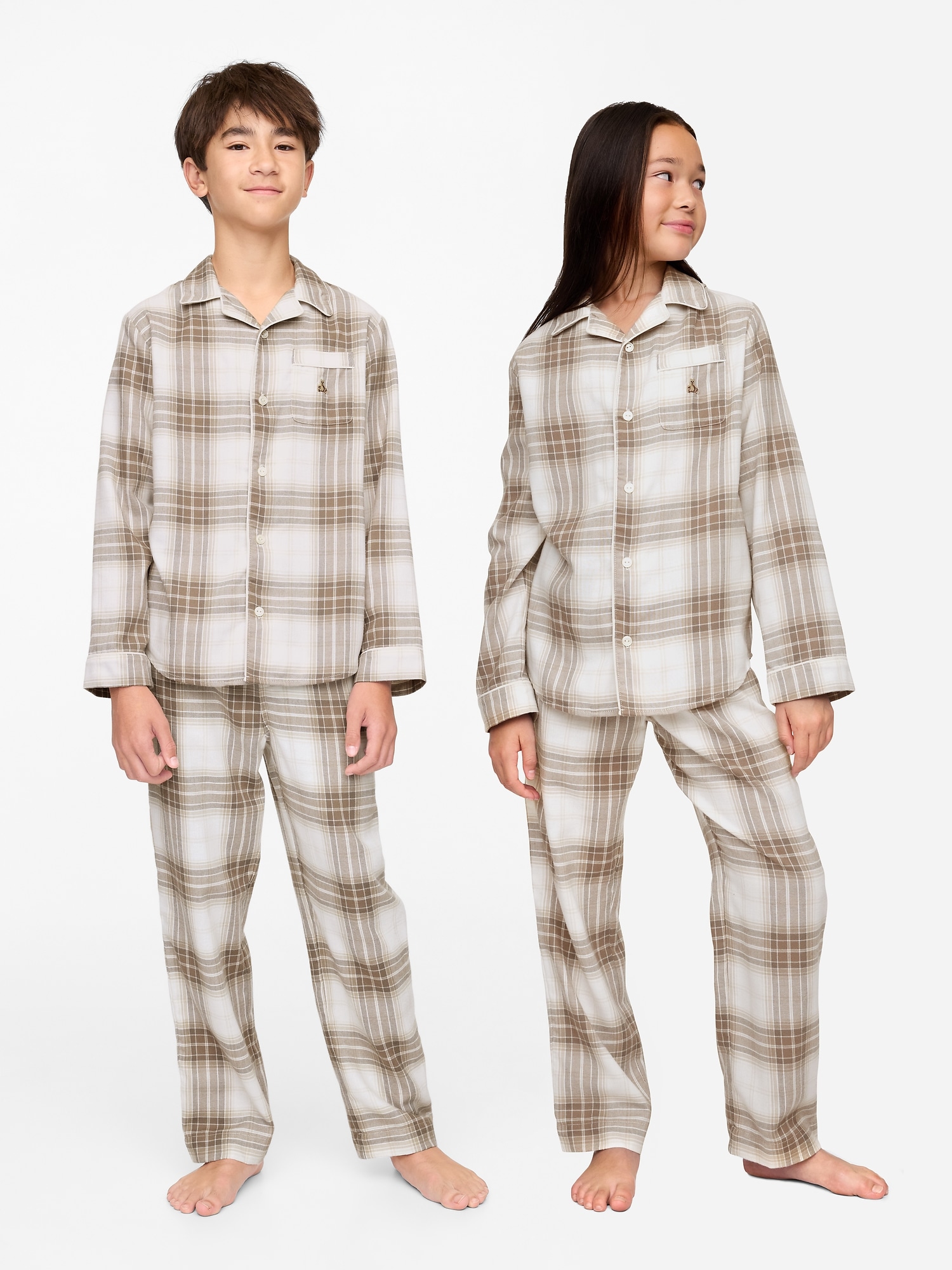 Kids Recycled Flannel PJ set