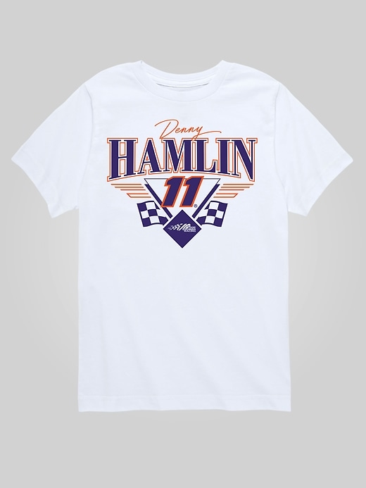 Image number 1 showing, Kids NASCAR Denny Hamlin Triangle Wings Short Sleeve Graphic Tee