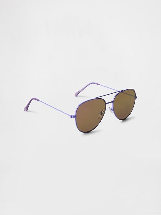 Image number 2 showing, Kids Aviator Sunglasses