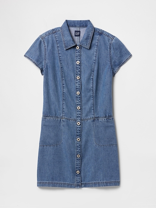 Image number 7 showing, UltraSoft Denim Mini Shift Dress