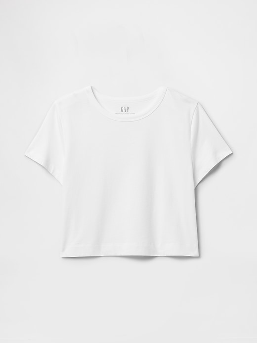 Image number 4 showing, Organic Cotton Vintage Cropped T-Shirt