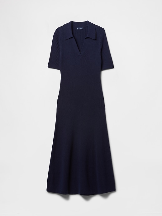 Image number 7 showing, CashSoft Rib Maxi Polo Sweater Dress