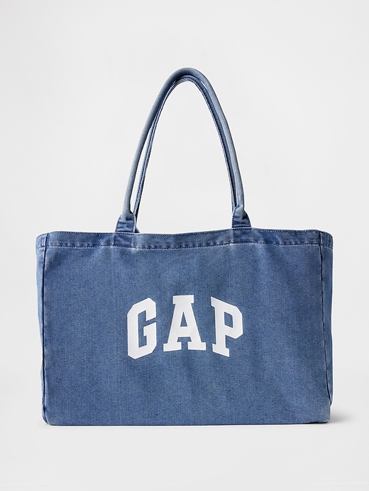 Image number 1 showing, Gap Logo Denim Tote Bag