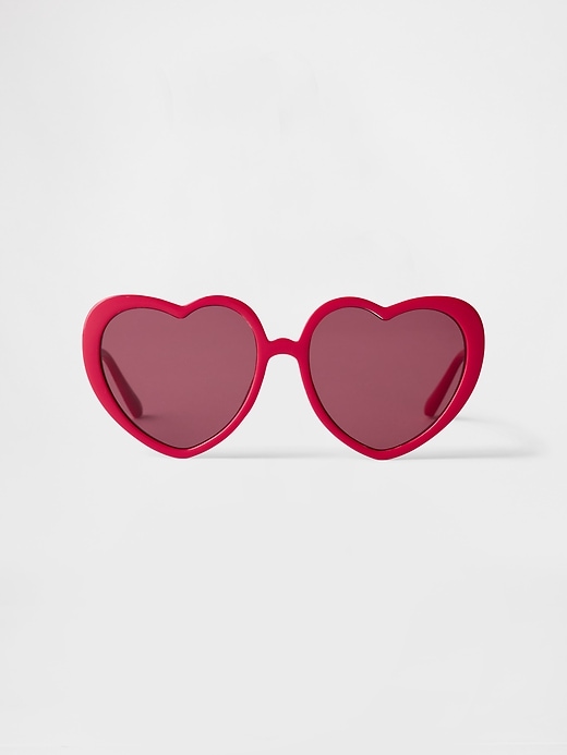 View large product image 1 of 1. Toddler Recycled Heart Sunglasses