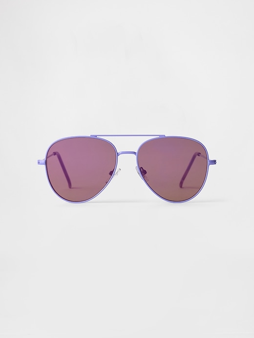 Image number 1 showing, Kids Aviator Sunglasses