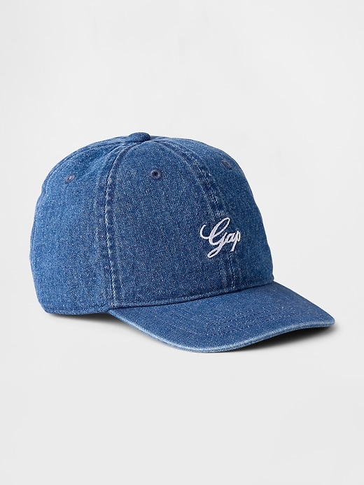 Image number 1 showing, Kids Denim Gap Logo Baseball Hat