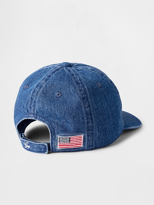 Image number 2 showing, Kids Denim Gap Logo Baseball Hat