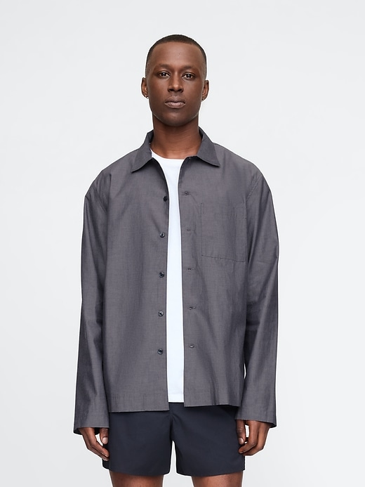 Image number 1 showing, Poplin Big PJ Shirt