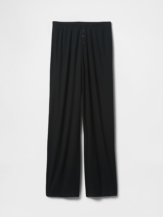 Image number 3 showing, Mini Rib Wide-Leg PJ Pants