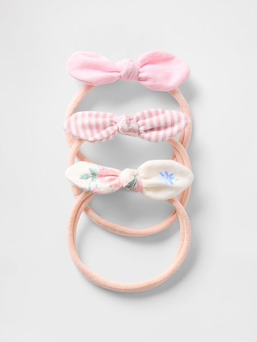 View large product image 1 of 1. Baby Organic Cotton Bow Headbands (3-Pack)