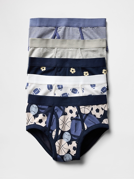 View large product image 1 of 1. Kids Organic Cotton Briefs (5-Pack)