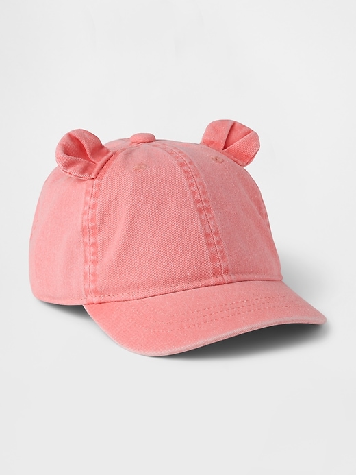 View large product image 1 of 1. Toddler Denim Bear Baseball Hat