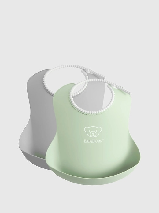 Image number 1 showing, BabyBjorn Baby Bib 2-pack