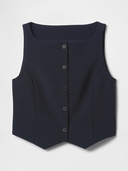 Image number 4 showing, Cropped BiStretch Boatneck Vest