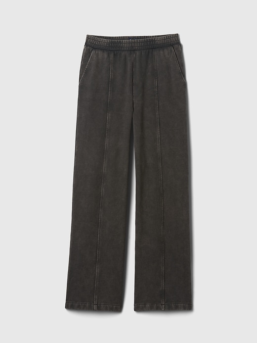 Image number 5 showing, Heavyweight French Terry Seamed Wide-Leg Sweatpants