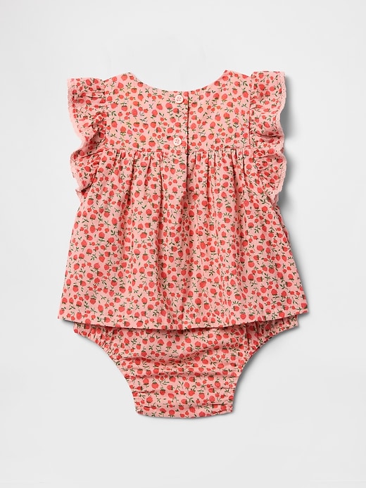 Image number 2 showing, Baby Smocked Ruffle-Sleeve Bodysuit Dress