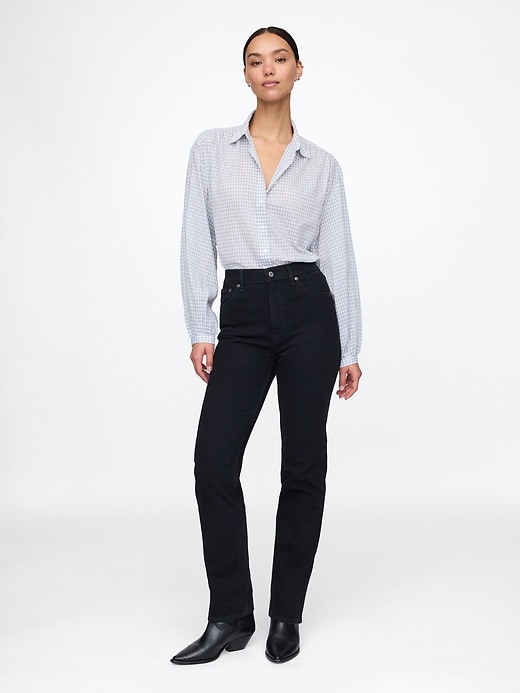 Image number 3 showing, Relaxed Button-Front Shirt